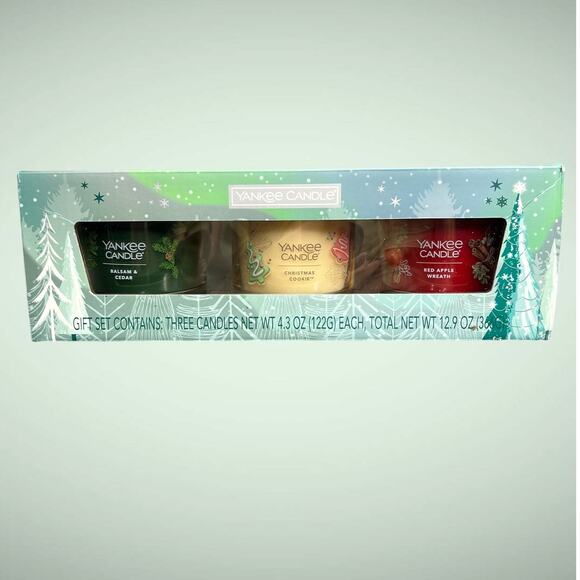 Yankee Candle‎ 3 Pack Holiday Set-NIB - Picture 1 of 3
